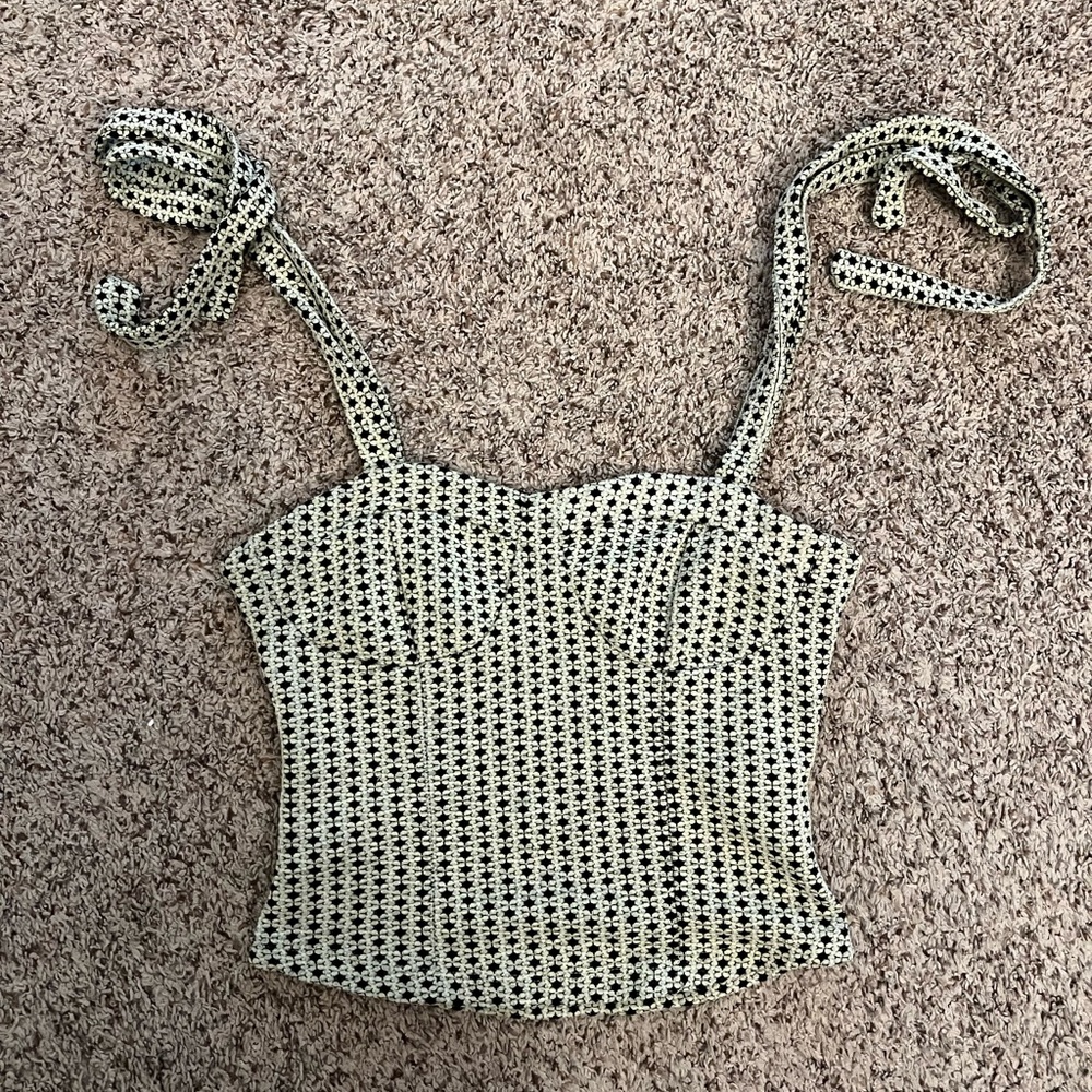 Free people tank with tie straps